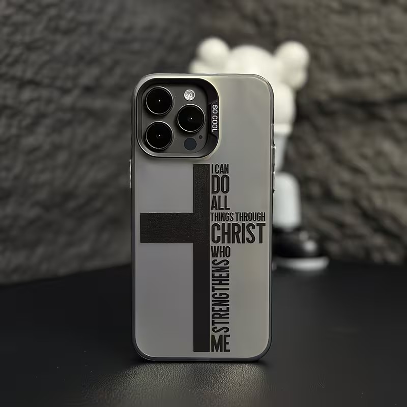 Phone Accessories To Sell - Anti-Fingerabdruck-Kreuz-Bibel-Handyhülle für iPhone 17 16 15
