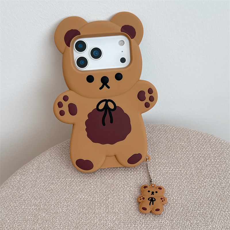 Phone Accessories To Sell - 3D-Cartoon-Bär-weiche Silikon-Handyhülle für iPhone 17 Air