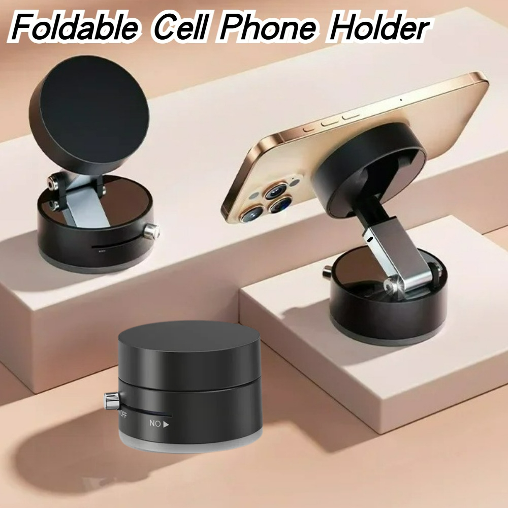 Phone Accessories Usa - Hochleistungs-Magnet-Vakuumhalter, faltbar, universeller Telefonständer für Auto,