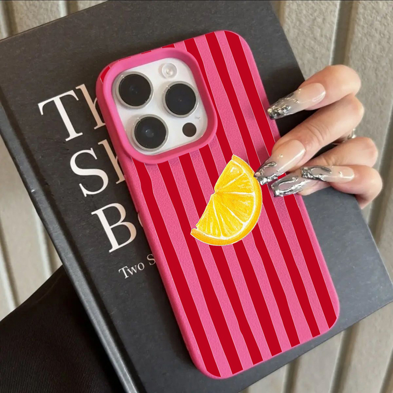 Phone Accessories To Sell - Modische Zitronenmuster TPU Silikon Handyhülle für