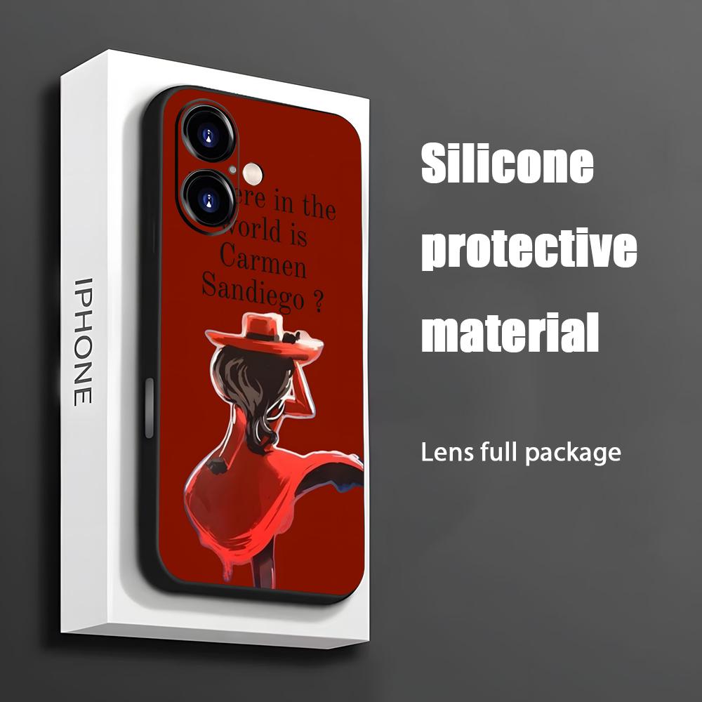 Phone Accessories To Sell - Heiße Carmen Sandiego Cartoon Handyhülle für