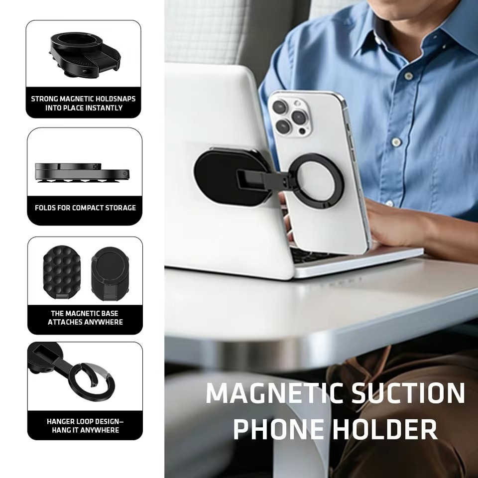 Desk Phone Stand - MA39 Magnetischer Faltbarer Handyständer Universal 360°