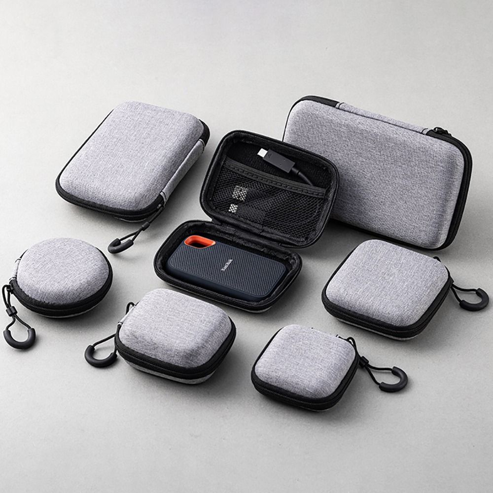 Phone Accessories Usa - 1 Stück Kopfhörer-/Telefon-/Ladekabel-EVA-Aufbewahrungstasche für Airpod Mini,