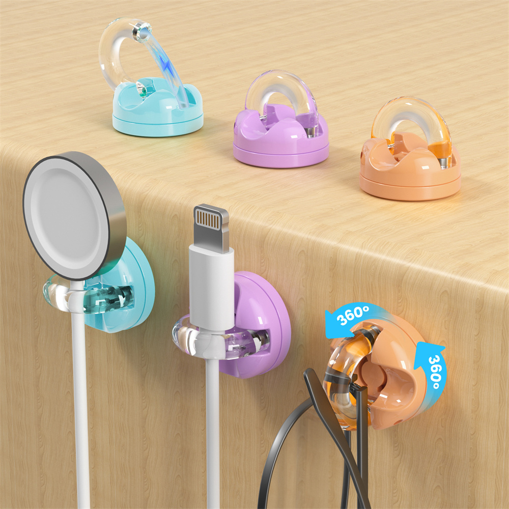 Phone Accessories Hooks - 6er-Pack Magnetischer Kabelorganizer für den Schreibtisch,