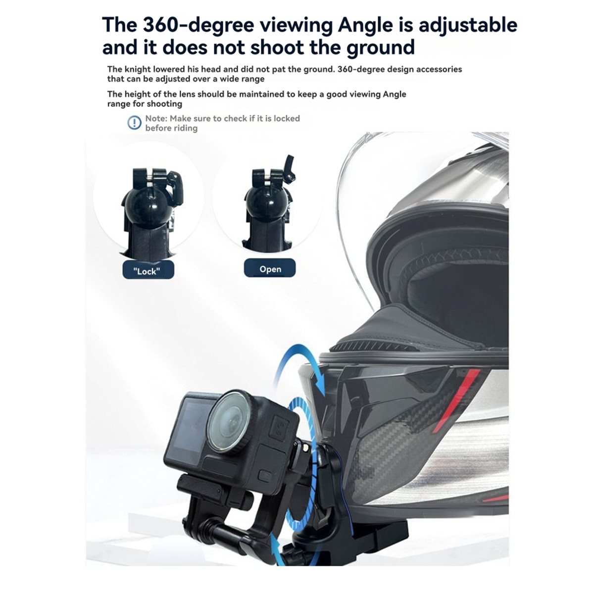 Phone Accessories To Buy - Kann Clip-on abnehmbaren Motorradhelm-Kinn-Telefonhalter für Gopro11
