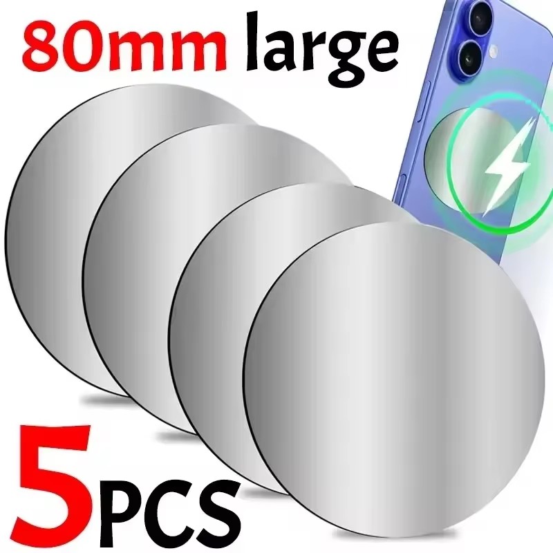Phone Accessories Holder Car - 1-5 Stück 8CM Magnetische Metallplatte für