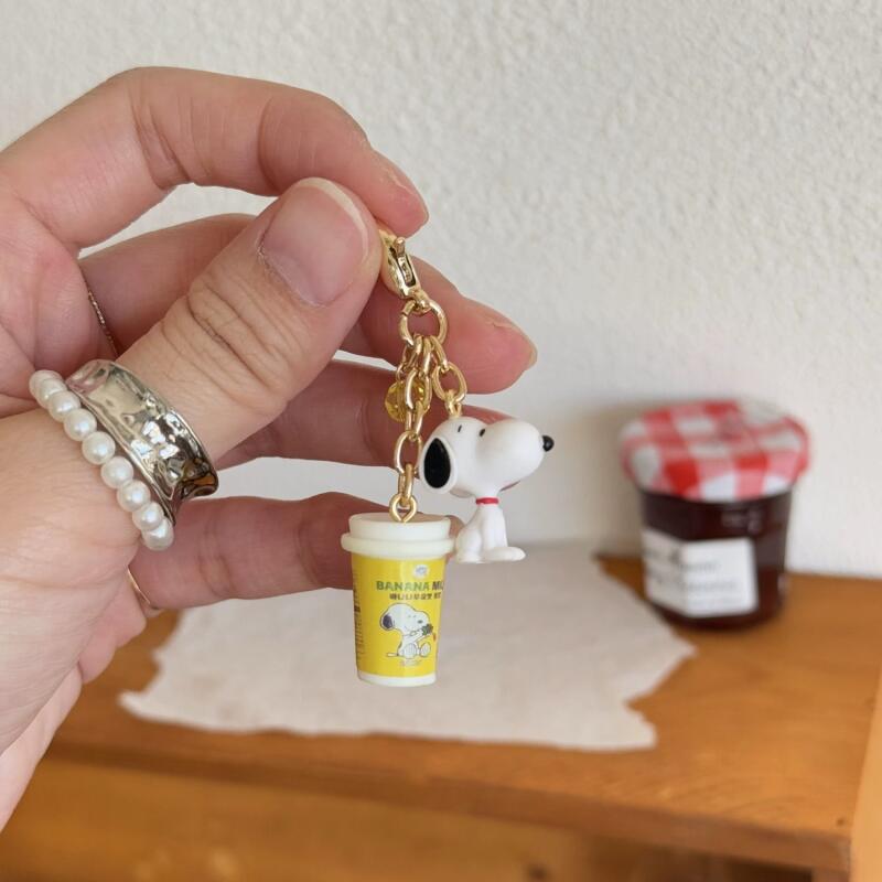 Phone Accessories From China - Neuer Snoopy-Anhänger, Kawaii-Cartoon-Welpen-Tasse, Reißverschluss-Schnalle, Mädchen-Handbuch, niedliche