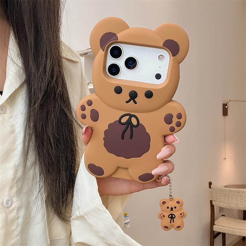 3D-Cartoon-Bär-weiche Silikon- – Phone Accessories To Sell Bewertung und Preis
