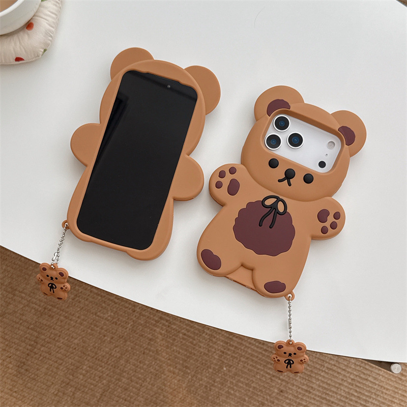 3D-Cartoon-Bär-weiche Silikon- – Phone Accessories To Sell Bewertung und Preis