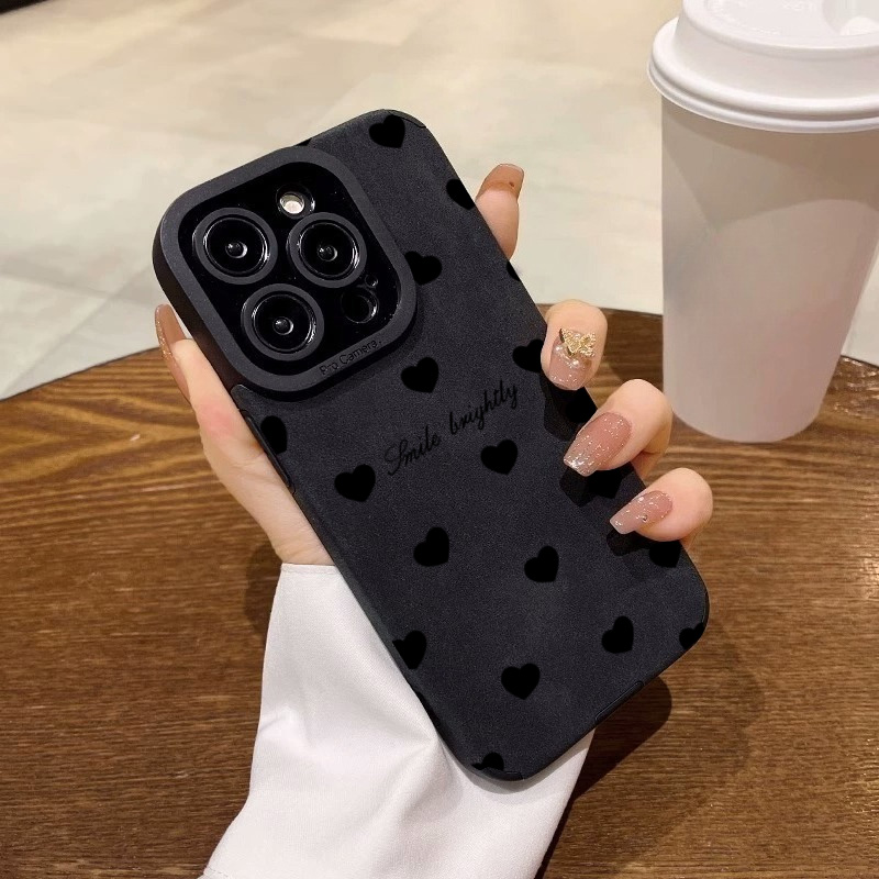 Neue Luxuriöse Schwarze Herzfö – Phone Accessories To Sell Bewertung und Preis