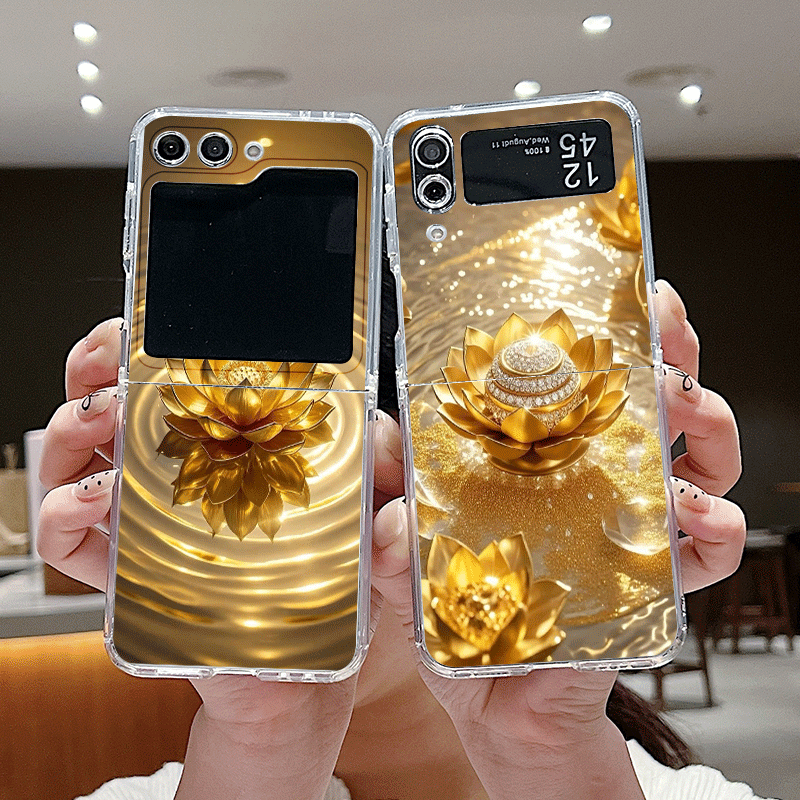 Kreative goldene Lotusblumenmu – Z Phone Accessories Bewertung und Preis