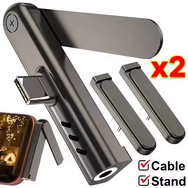 2/1 Stück Tragbarer USB-C-auf- – Desk Phone Stand Bewertung und Preis
