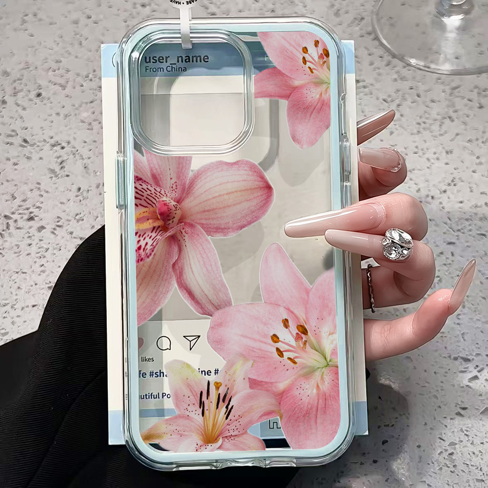 Rosa Lilien-Blumen Transparent – Phone Accessories To Sell Bewertung und Preis