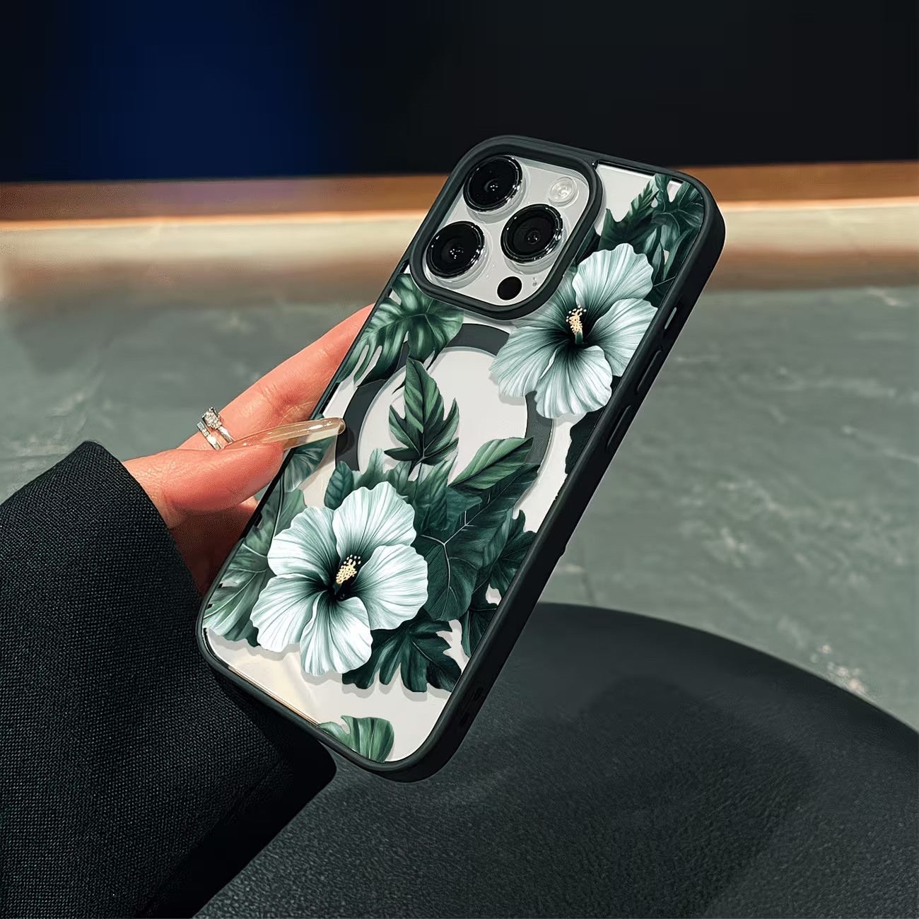 Grüne Blumenmuster Handyhülle  – Phone Accessories To Sell Bewertung und Preis