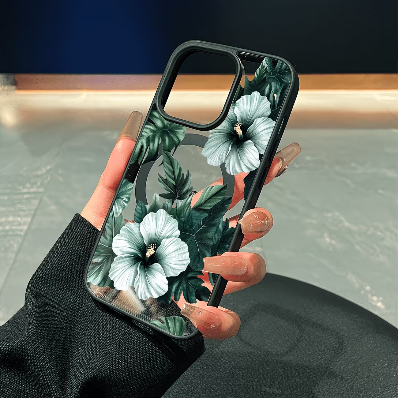 Grüne Blumenmuster Handyhülle  – Phone Accessories To Sell Bewertung und Preis